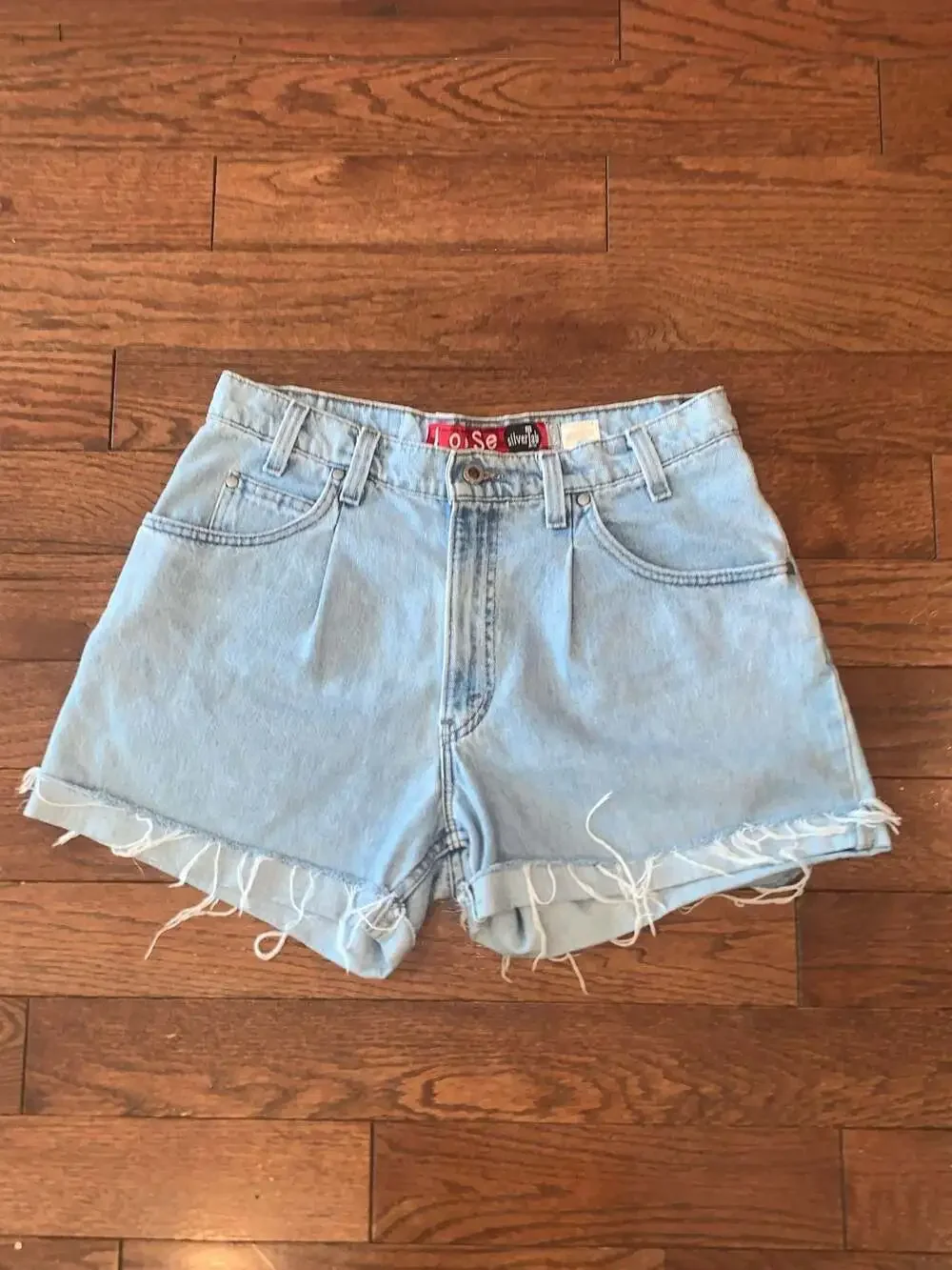 Vintage‎ Levi’s SilverTab Made in USA Baggy Jorts Y2K Skater 90s Light Wash W34